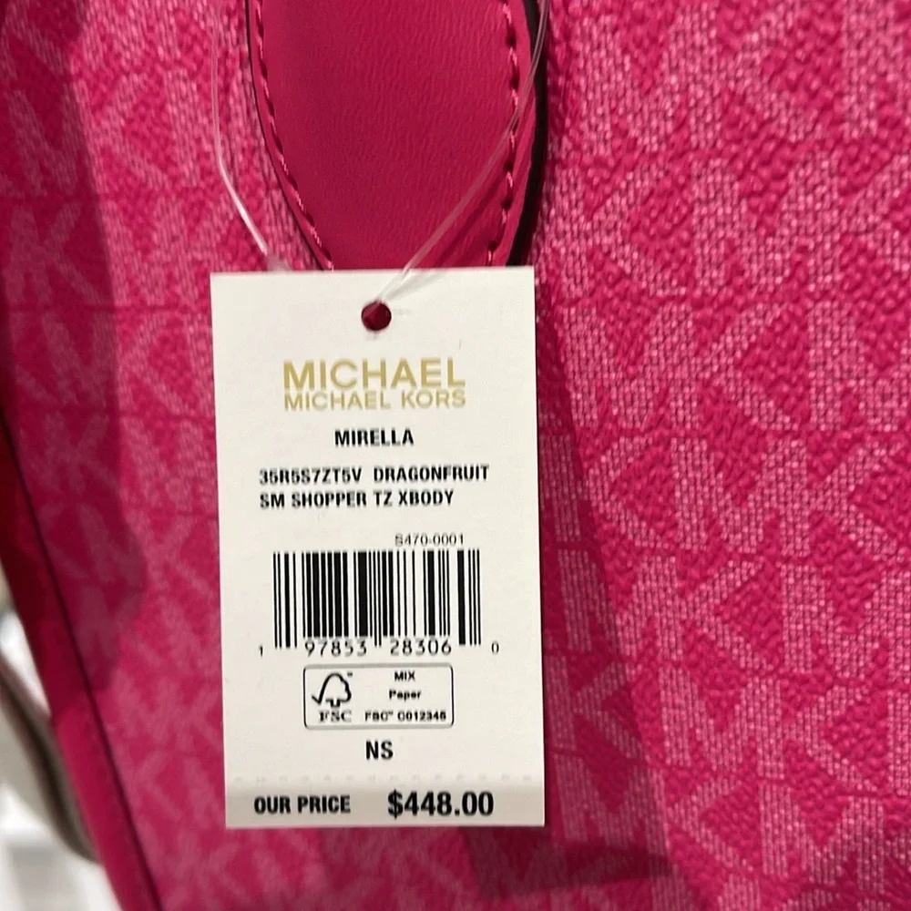 Michael Kors Mirella Small Signature Logo Crossbody Bag
Dragonfruit
NWT - Picture 12 of 16